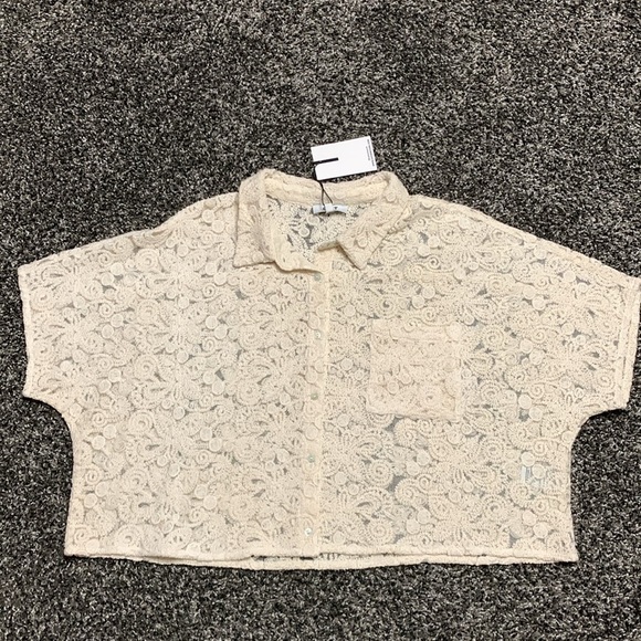 OAT New York Lace & Mesh Crop Top XL - Picture 12 of 12